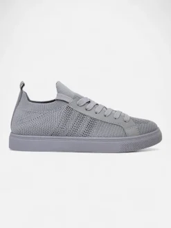 Androsia Gray Sneakers – Stylowe buty sportowe płaskie na lato i wiosnę