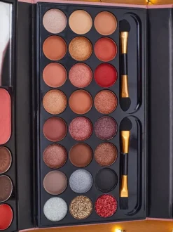 ANYLADY Kompaktowa paletka do makijażu - cienie, konturowanie, usta- 33 odcienie