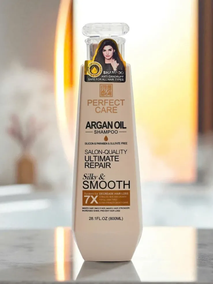 Argento Arganio Silky & Smooth Szampon z Keratyną i Witaminami E+B5 (800ml)