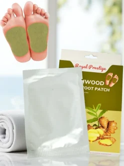 Aura Pedis: Naturalne Plastry Detoksykujace na Stopy z Imbirem i Piołunem 50g