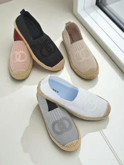 Aurelia Espadryle Royalfashion Beżowe – Płaskie wsuwane buty damskie