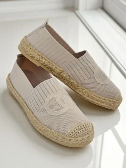 Aurelia Espadryle Royalfashion Beżowe – Płaskie wsuwane buty damskie