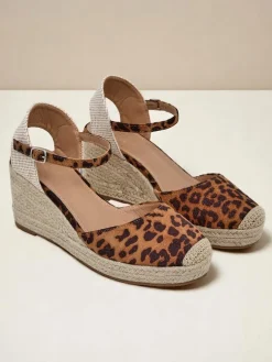 Aurelia Leopard Koturny Royalfashion damskie skóra ekologiczna camel