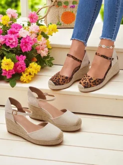 Aurelia Leopard Koturny Royalfashion damskie skóra ekologiczna camel