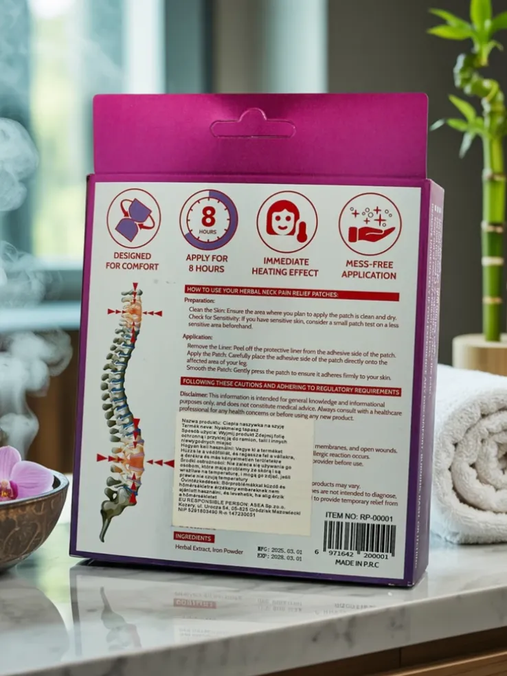 Aurora Therma - Plastry Rozgrzewające na Kark i Szyję 50 g (6 szt.)