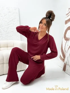Bawełniany Damski komplet sweterkowy Shadow Line