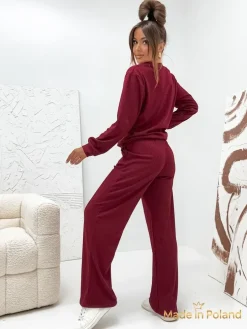 Bawełniany Damski komplet sweterkowy Shadow Line