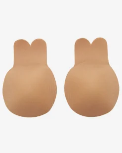 Beżowe damskie nakładki samonośne - Bielizna