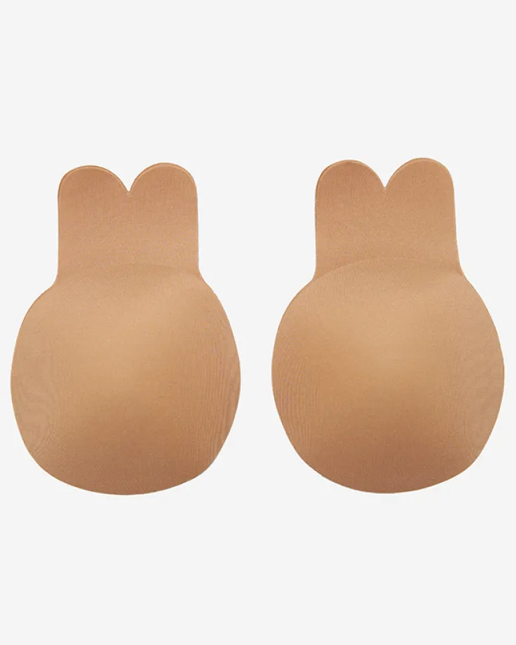 Beżowe damskie nakładki samonośne - Bielizna