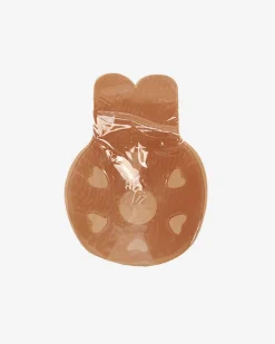 Beżowe damskie nakładki samonośne - Bielizna