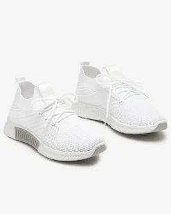 Białe damskie buty sportowe Merisal - Obuwie