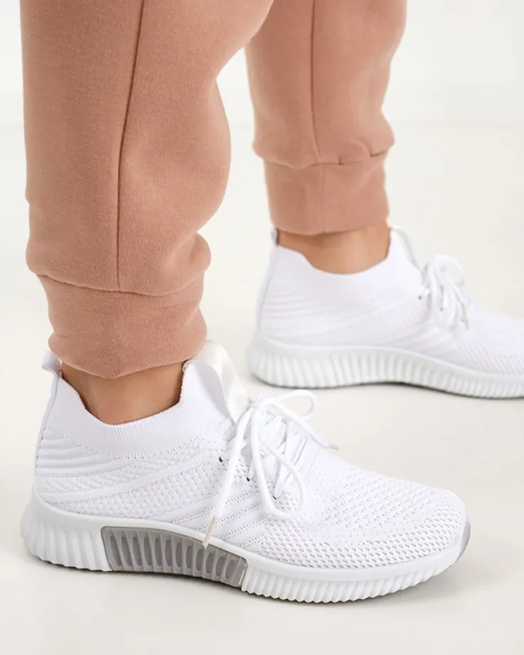 Białe damskie buty sportowe Merisal - Obuwie