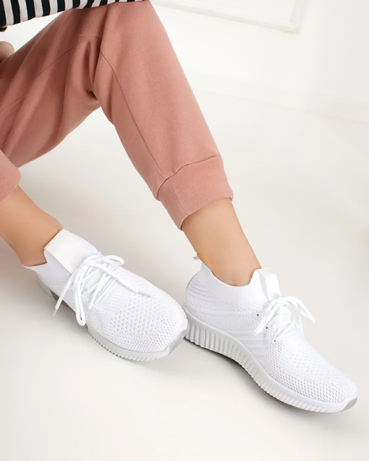 Białe damskie buty sportowe Merisal - Obuwie
