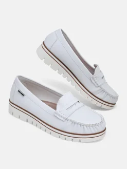 Białe Mokasyny Eleganza Z Wiosennej Kolekcji