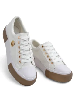 Białe sneakersy damskie Aurelio Canvas