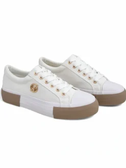 Białe sneakersy damskie Aurelio Canvas