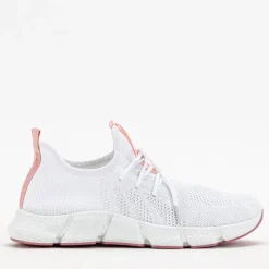 Biało- różowe sportowe buty damskie Baym - Obuwie