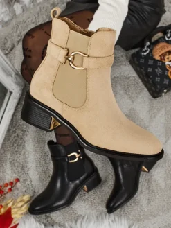 Botki damskie eko zamszowe Calivra