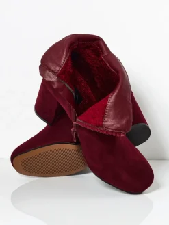 Botki damskie eko zamszowe z dżetami Selva