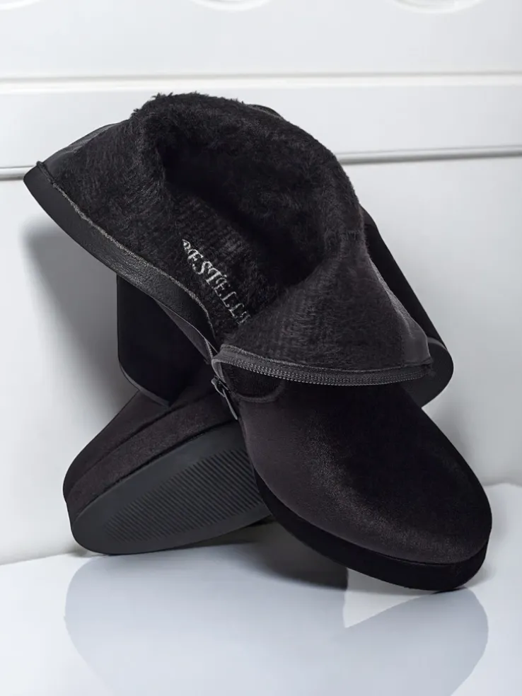 Botki damskie na słupku al'la Welur Miss