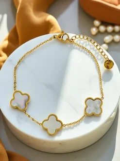 Bransoletka Callisto Nero z Motywem Kwiatu