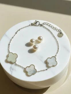 Bransoletka Callisto Nero z Motywem Kwiatu