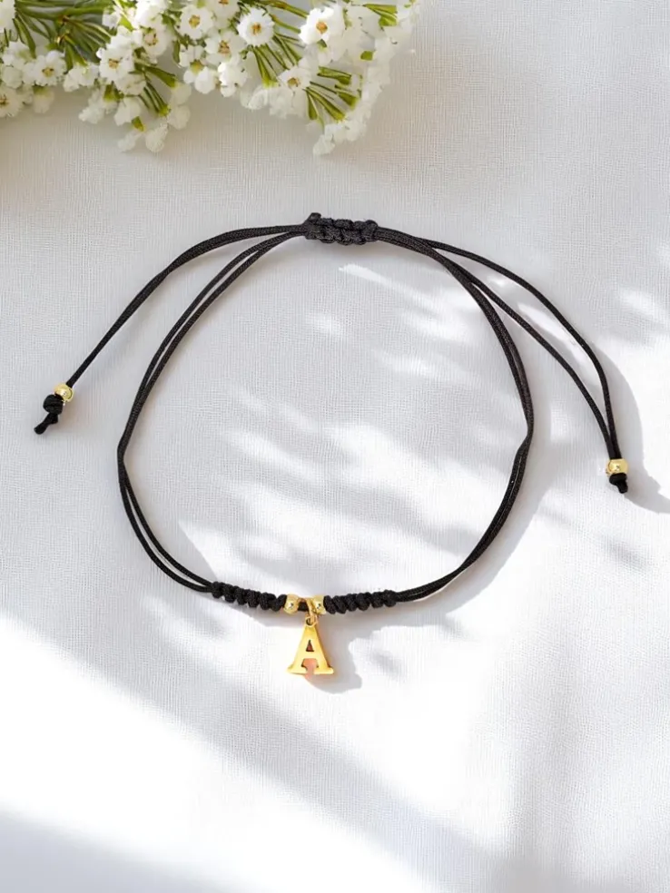 Bransoletka damska z literką "A"