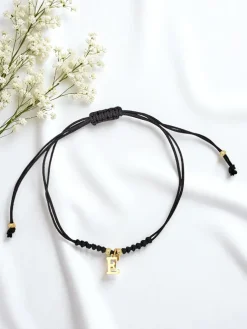 Bransoletka damska z literką "E"