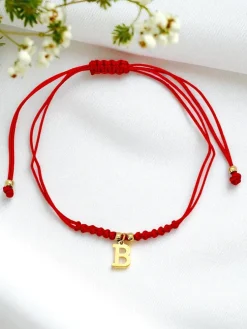 Bransoletka damska z literką "B"