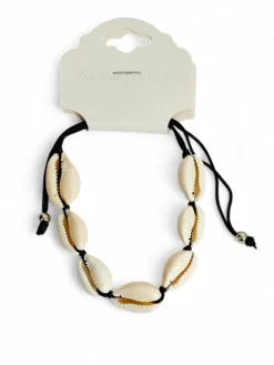 Bransoletka damska z muszelkami i regulacją