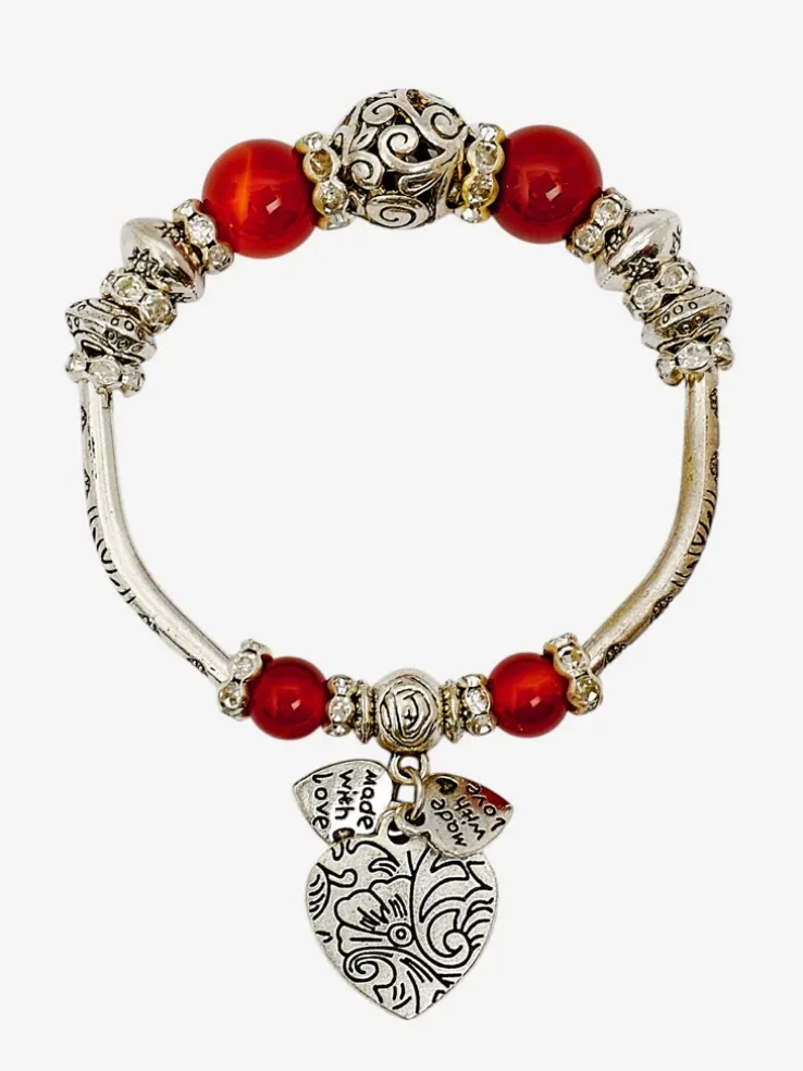 Bransoletka damska z serduszkami Heart Glitz