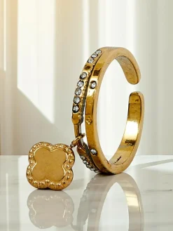 Bransoletka obręcz Dolce Vita z ozdobnymi charmsami