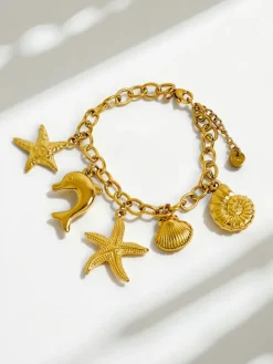 Bransoletka Sea View –z charmsami morskimi
