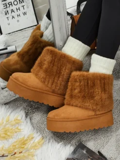 Buty a'la śniegowce damskie z futerkiem Irelle