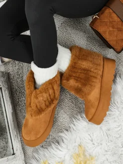 Buty a'la śniegowce damskie z futerkiem Irelle