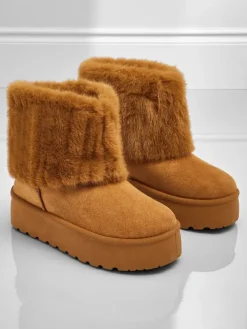 Buty a'la śniegowce damskie z futerkiem Irelle