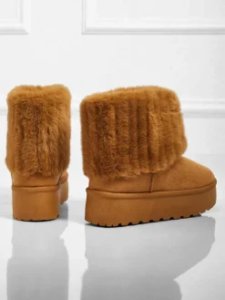 Buty a'la śniegowce damskie z futerkiem Irelle