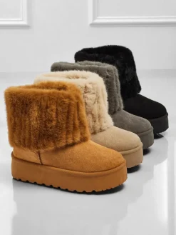 Buty a'la śniegowce damskie z futerkiem Irelle