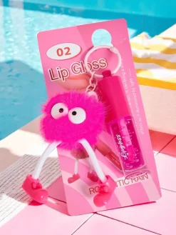 Błyszczyk do ust dla dzieci z puszystym potworkiem Fuchsia