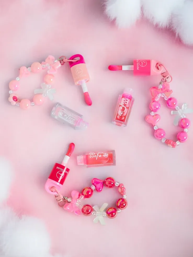 Błyszczyk do ust dla dzieci z bransoletką Raspberry