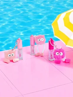 Błyszczyk do ust dla dzieci z puszystym potworkiem Dark Pink