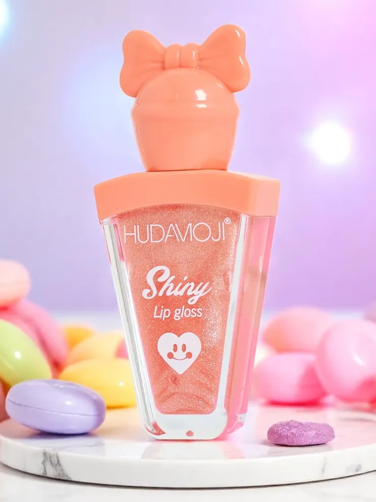 Błyszczyk do ust z brokatem kolor Coral