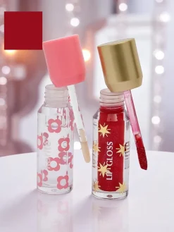 Błyszczyk z brokatem i błyszczyk bezbarwny 2w1 Wine Room