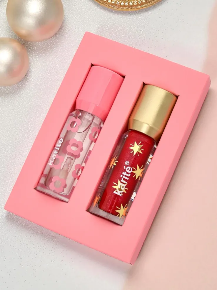 Błyszczyk z brokatem i błyszczyk bezbarwny 2w1 Wine Room