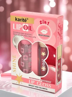 Błyszczyk z brokatem i błyszczyk bezbarwny 2w1 Wine Room