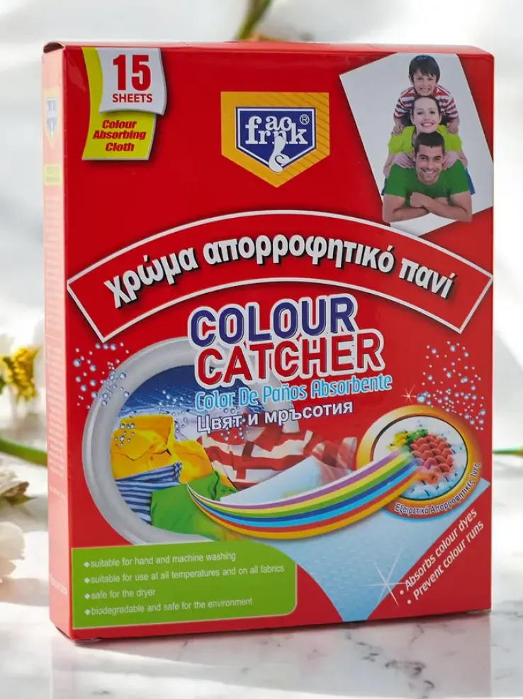 Chusteczki do prania wyłapujące kolor 15 szt.