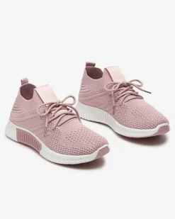 Ciemnoróżowe damskie buty sportowe Merisal - Obuwie
