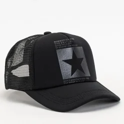 Czarna czapka z daszkiem unisex - Akcesoria