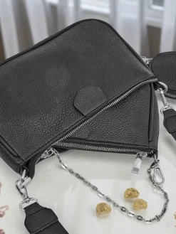 Damska torebka wielofunkcyjna Scylla w kolorze czarnym ze skóry ekologicznej