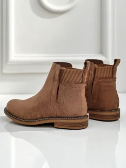 Damskie botki a'la sztyblety z eko-zamszu Veysi